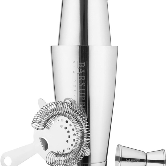 Brand New Professional Boston Cocktail Shaker 4-Piece Bar Set Stainless Steel - Picture 4 of 15